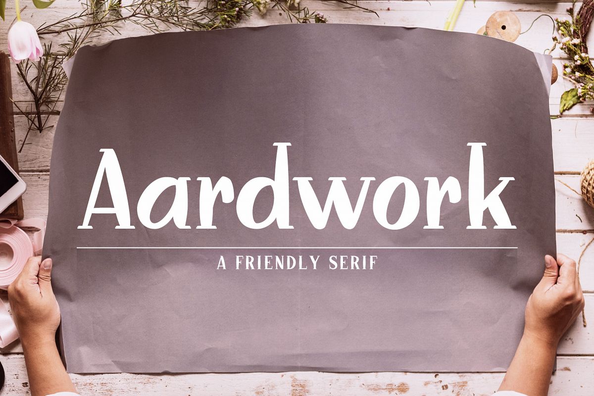 Aardwork - A Friendly Serif example image 1