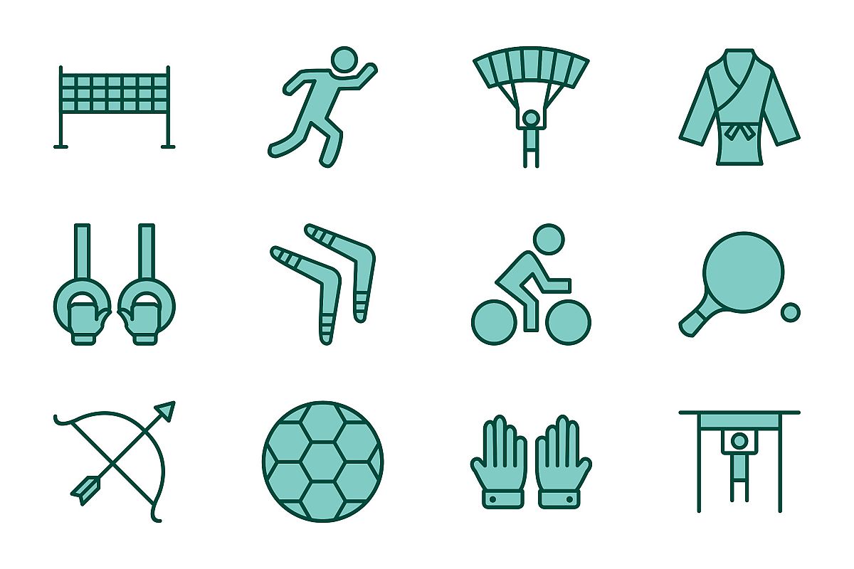 Set Of Sports And Game Icons example image 1