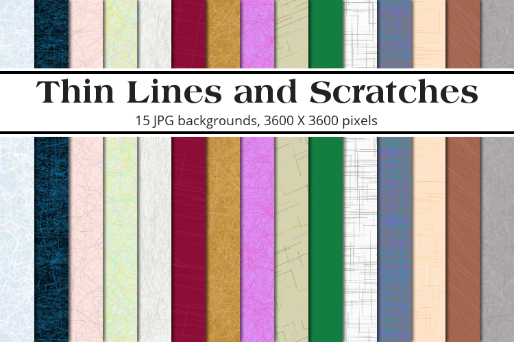 Thin Lines and Scratches Background Pack example image 1