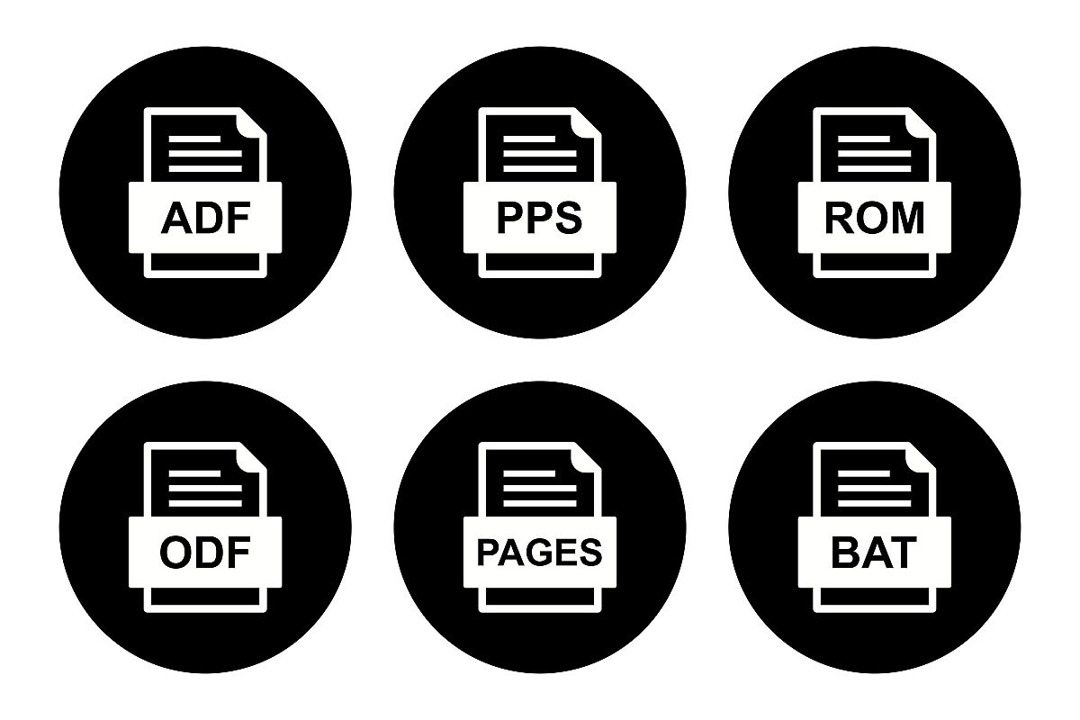 Set Of File Formats Icons example image 1
