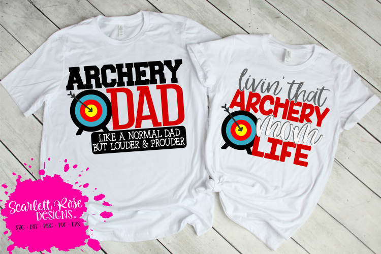 Archery Mom SVG - Archery Dad SVG Bundle example image 1