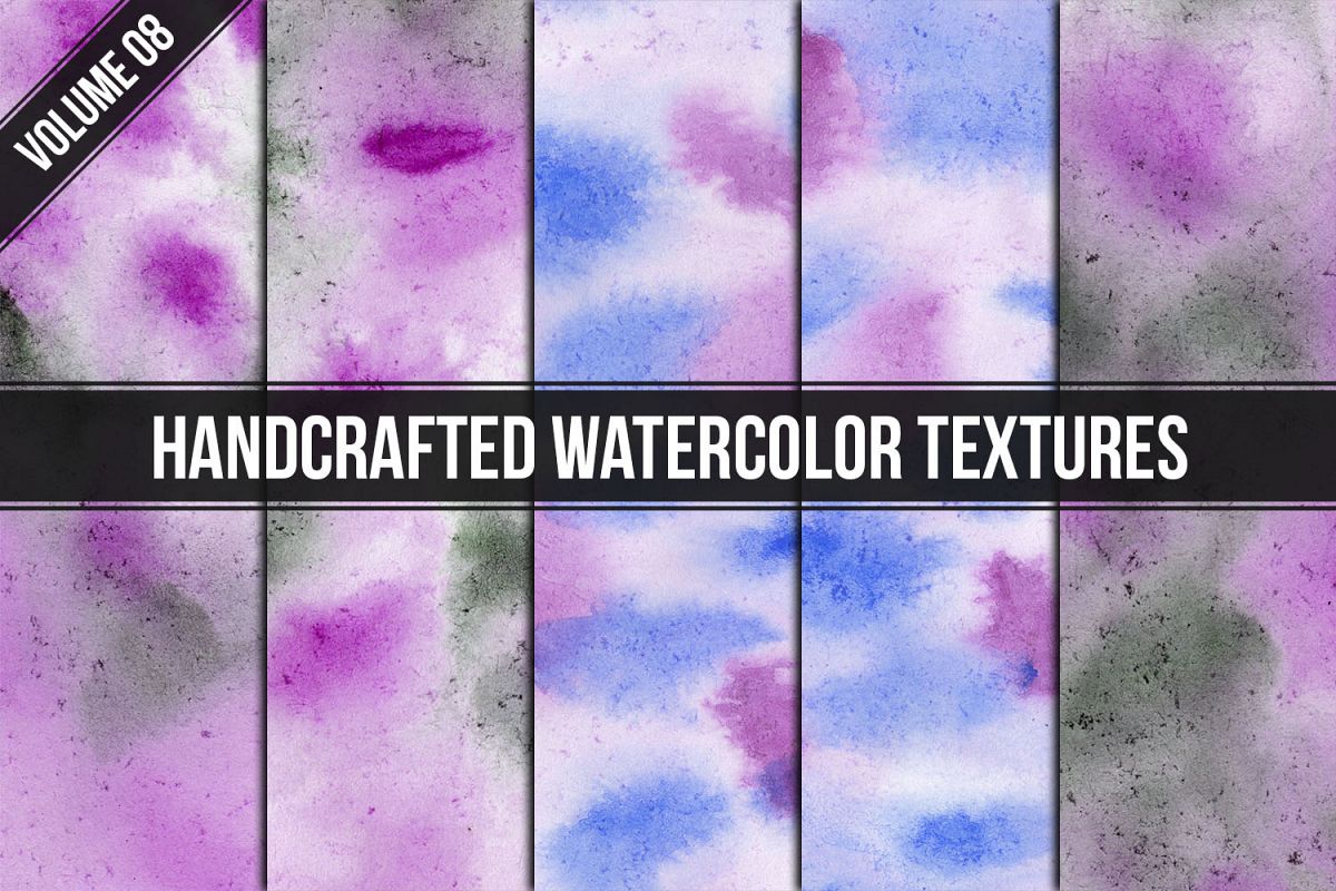 Handcrafted Watercolor Textures Vol. 08 example image 1