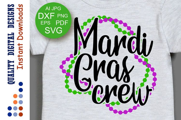 Mardi Gras crew svg files Fat Tuesday decor example image 1