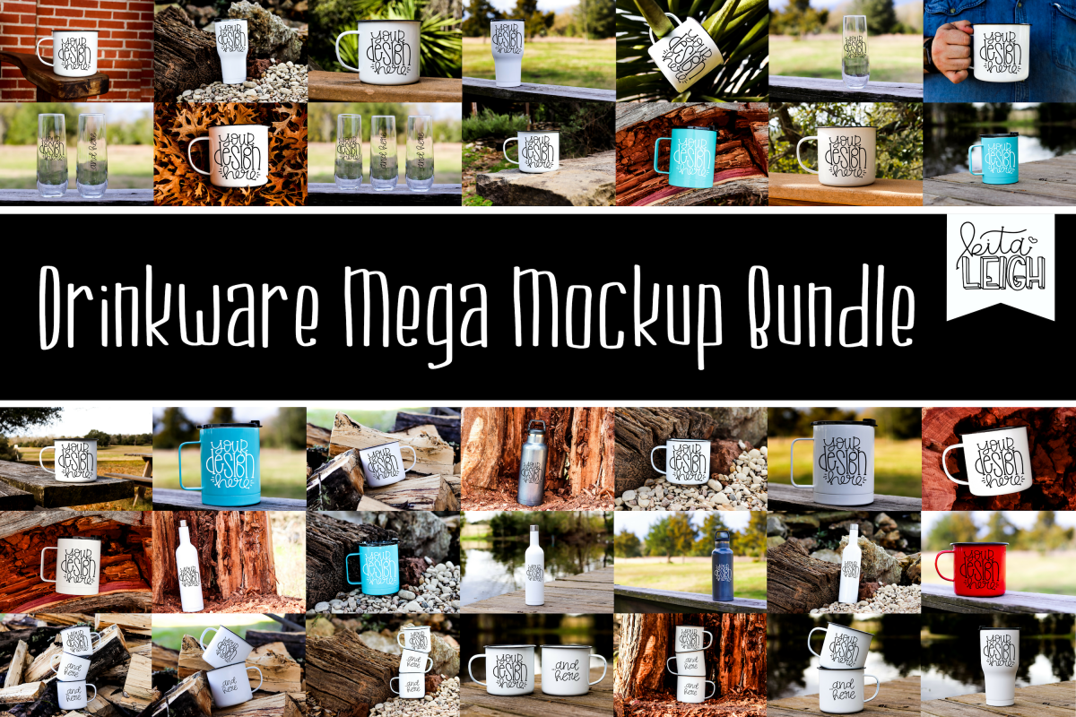 Drinkware Mega Mockup Bundle- 35 mockups included! example image 1