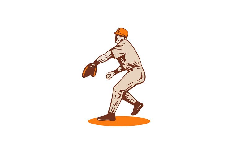 American Baseball Player Pitcher example image 1