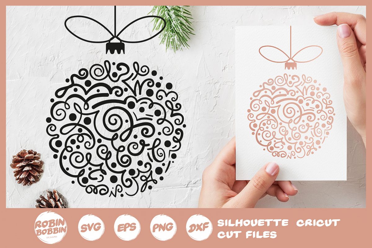 Christmas Toy SVG - Hand Drawn Christmas Tree Toy SVG example image 1