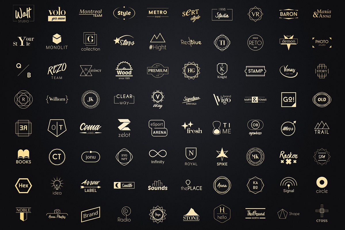 Minimalist Logos - Bundle Set example image 1