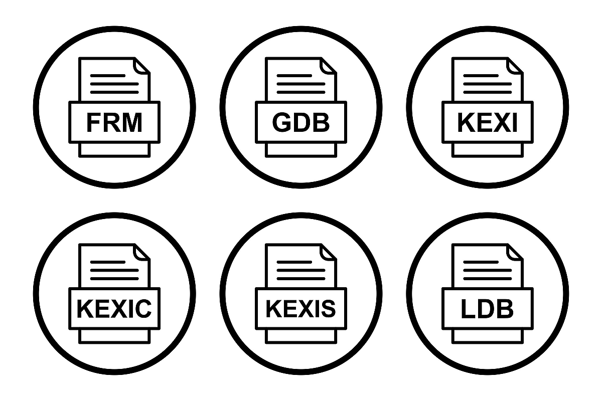 Set Of File Formats Icons example image 1