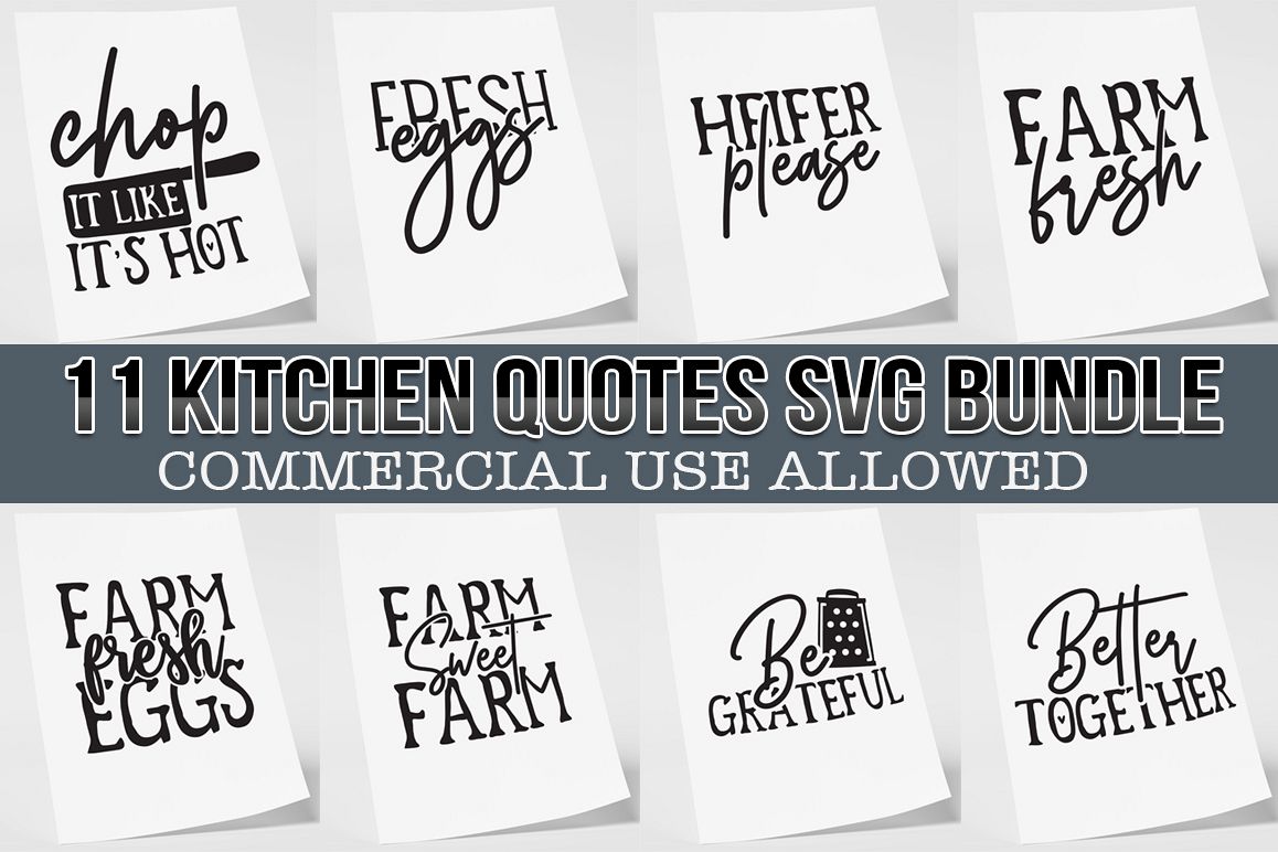 Kitchen Quotes svg bundle|11 Designs example image 1