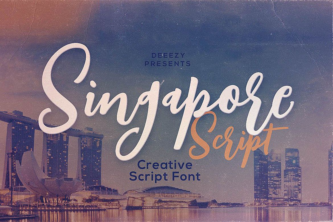 Singapore Script Font example image 1