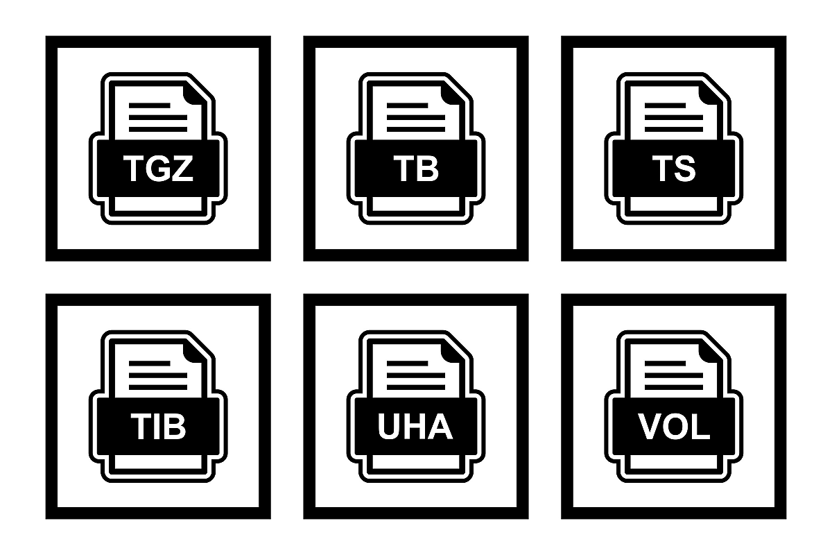 Set Of File Formats Icons example image 1