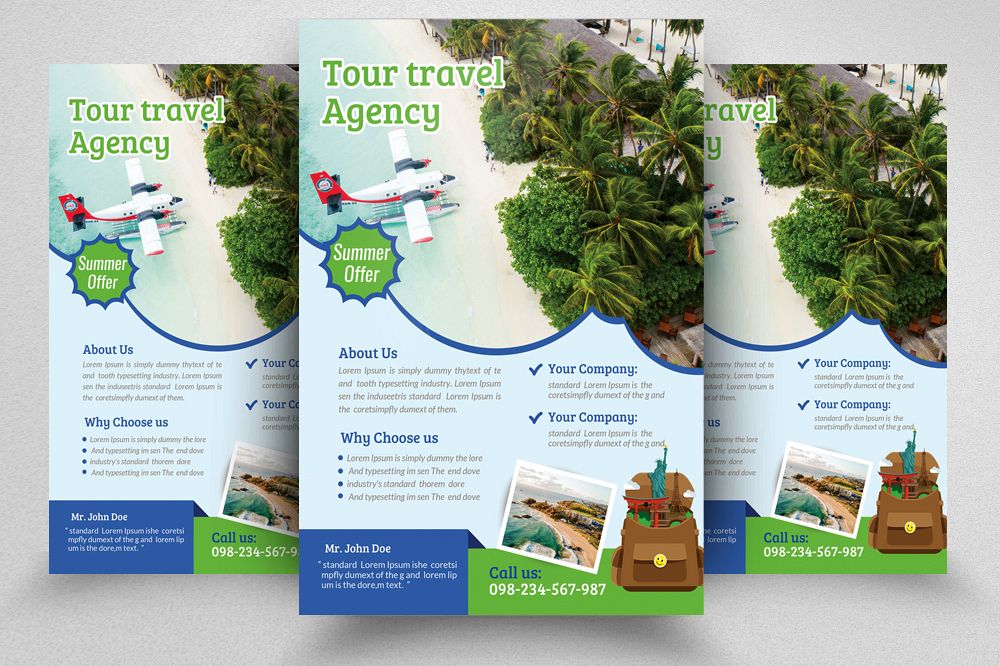 Tour & Travel Flyer Template example image 1
