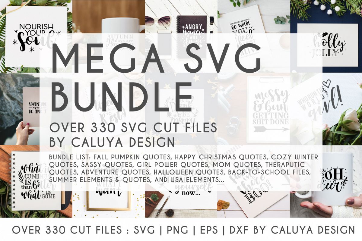 MEGA SVG CUT FILE BUNDLE | OVER 330 CUT FILES example image 1