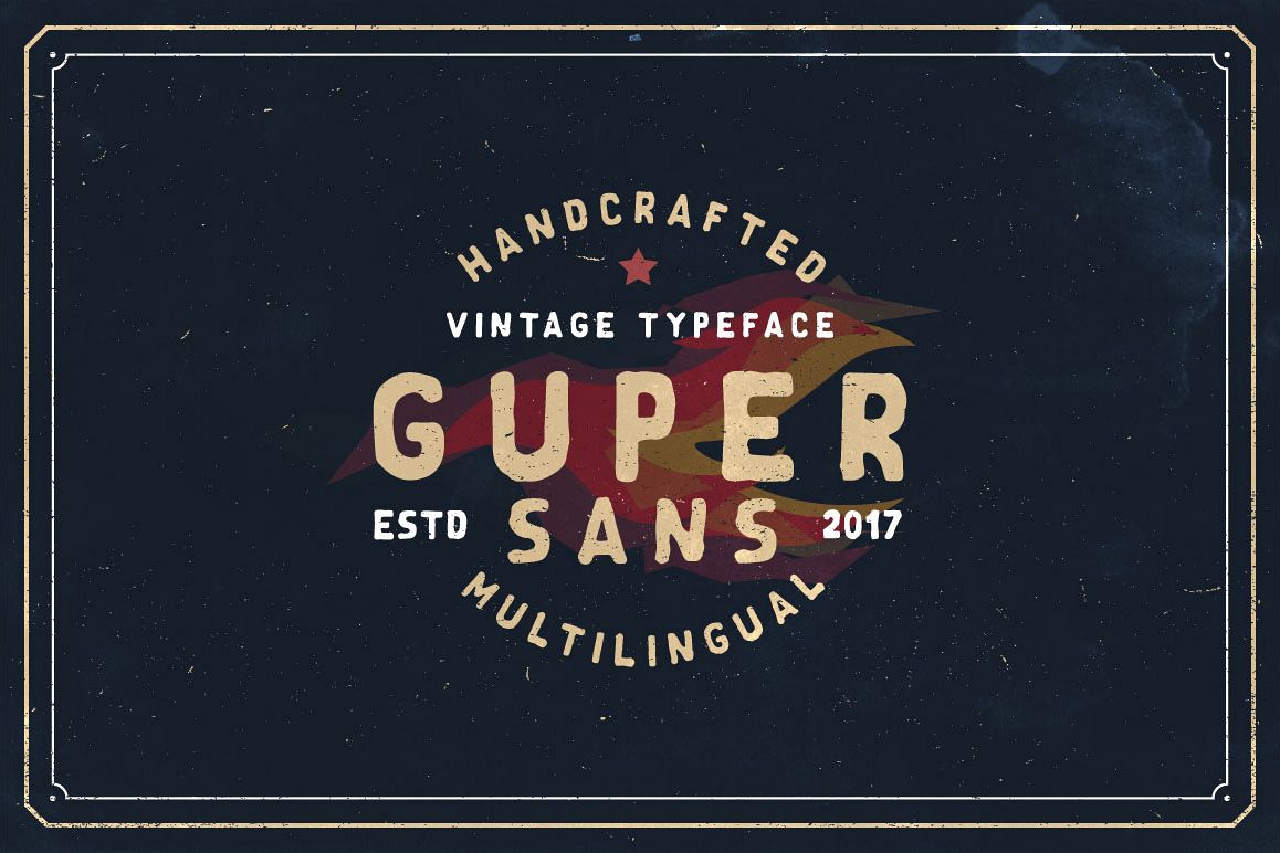 Guper Sans - Handcrafted Font example image 1