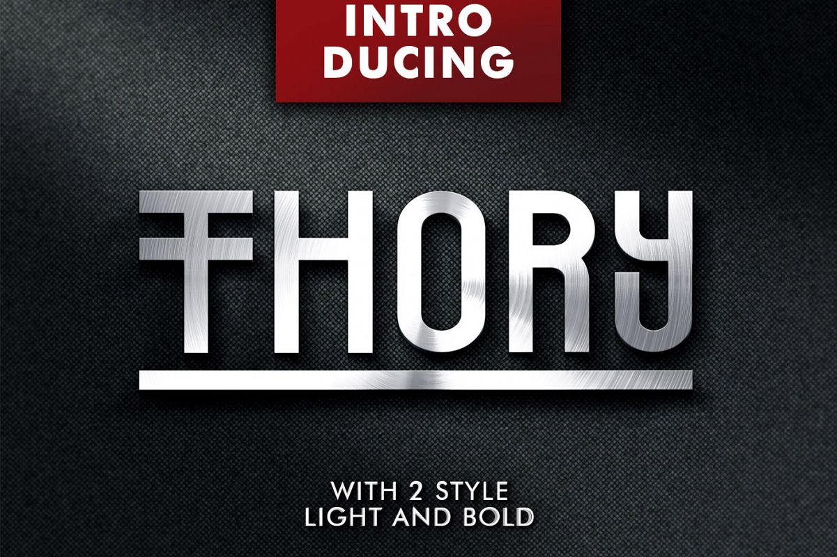 Thory Typeface example image 1