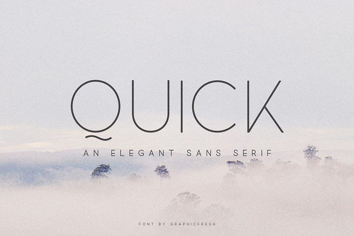 Quick - An Elegant Sans Serif example image 1