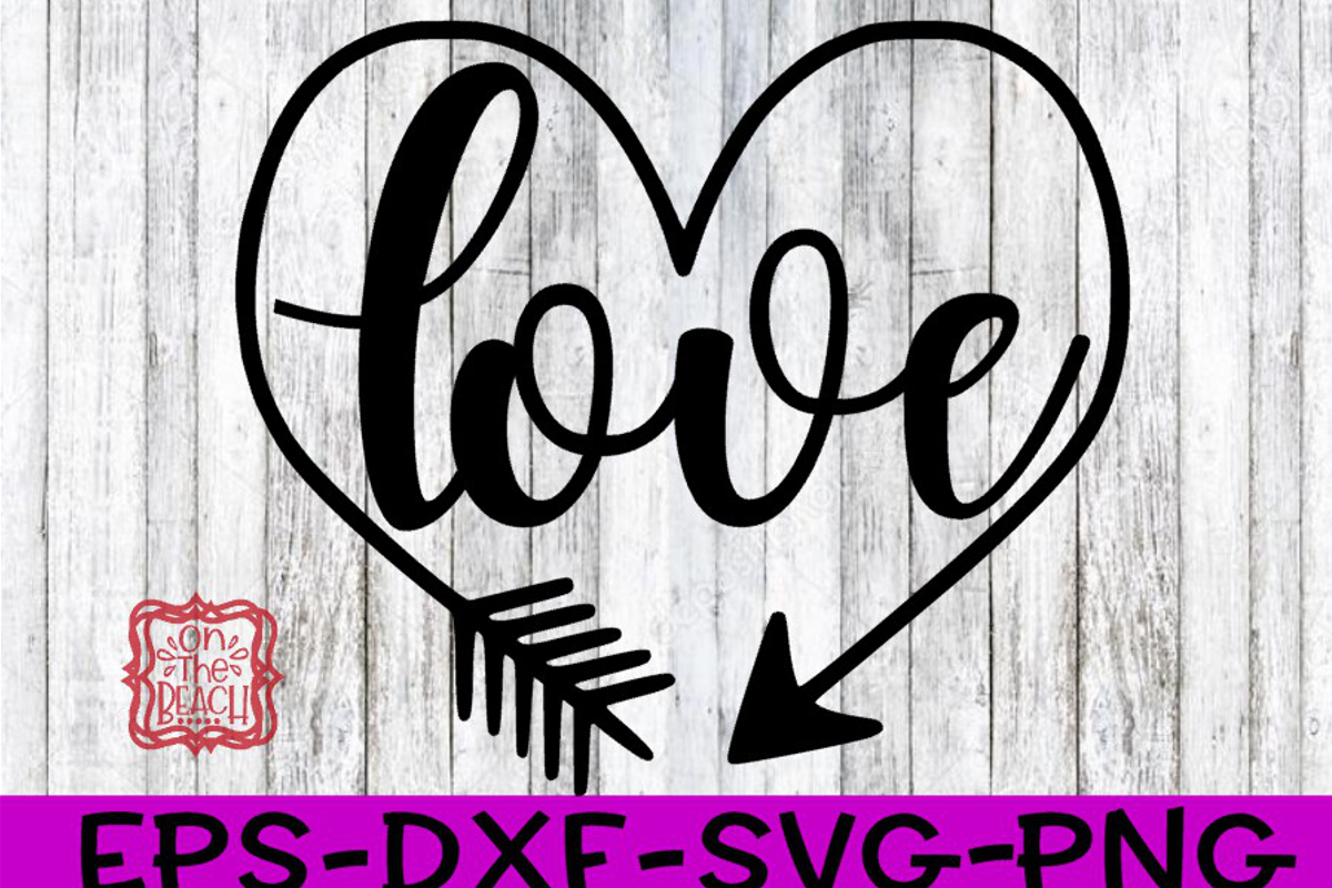 Love Heart Arrow SVG (186985) | SVGs | Design Bundles