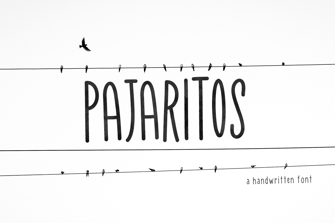 Pajaritos Skinny Font example image 1