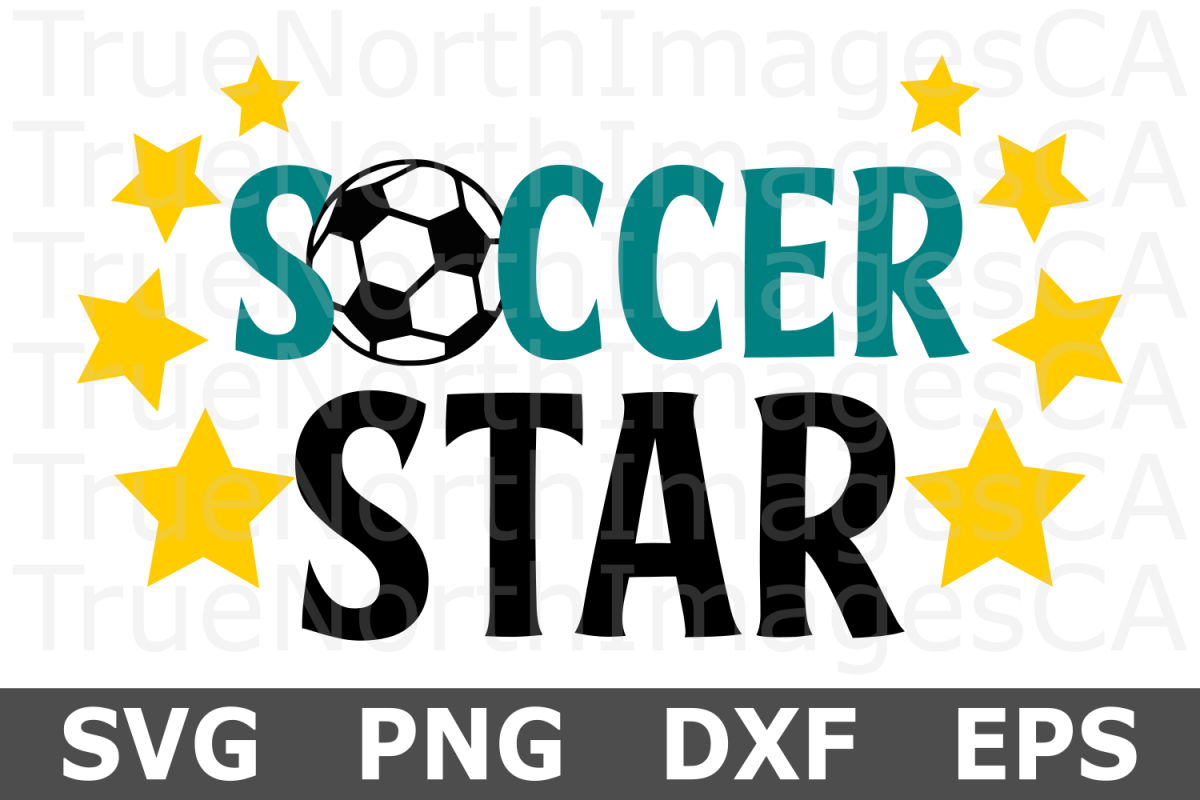 Soccer Star- A Sports SVG Cut File example image 1