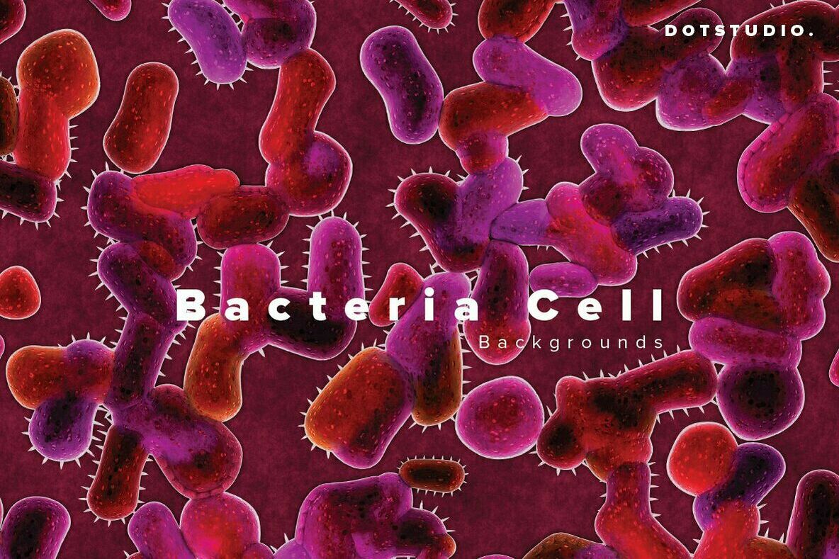 Bacteria cell backgrounds example image 1