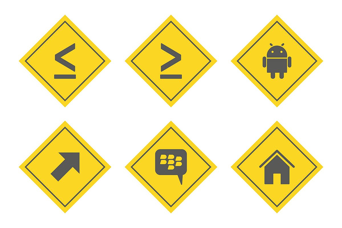 Set Of Basic Elements Icons example image 1