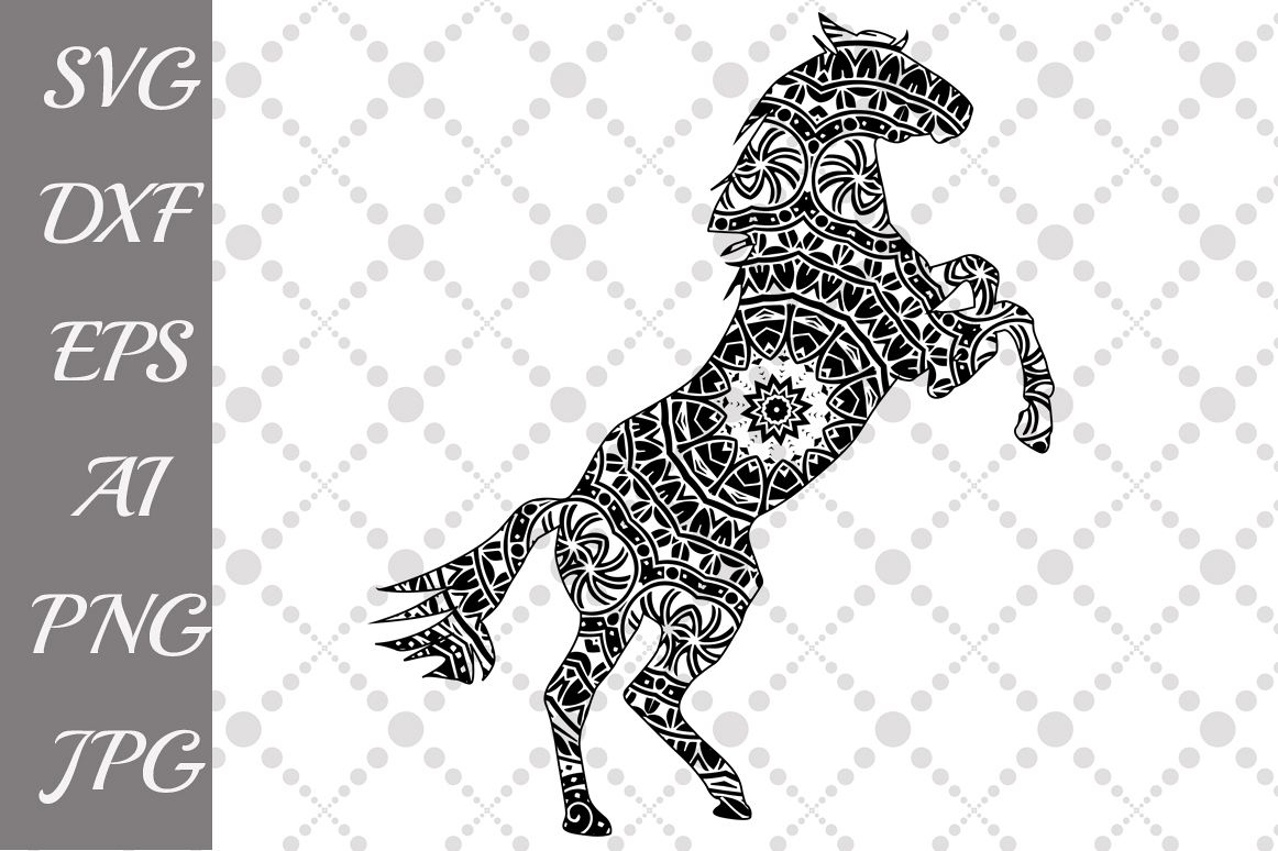 Download Mandala Horse Svg Free Project - Layered SVG Cut File