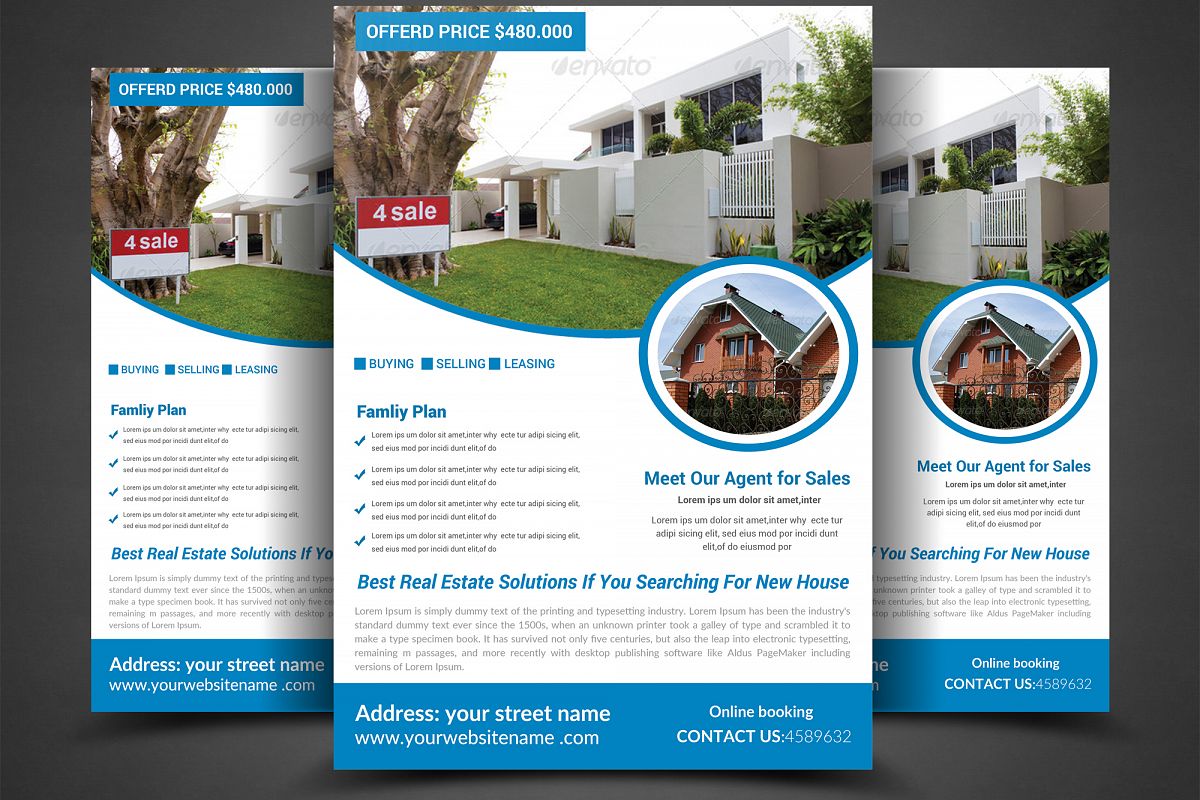 Real Estate Flyer Template example image 1
