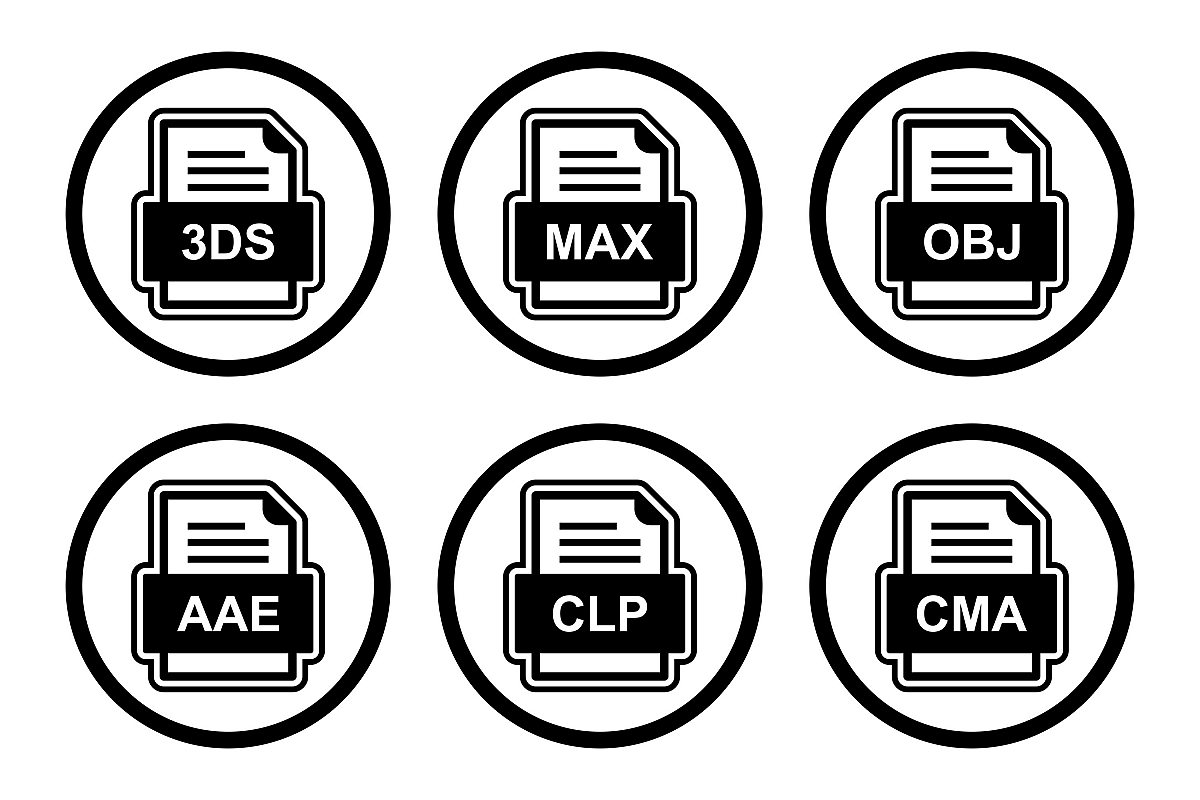 Set Of File Formats Icons example image 1