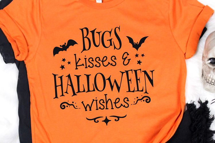 Bugs Kisses and Halloween Wishes Svg, Halloween Svg example image 1