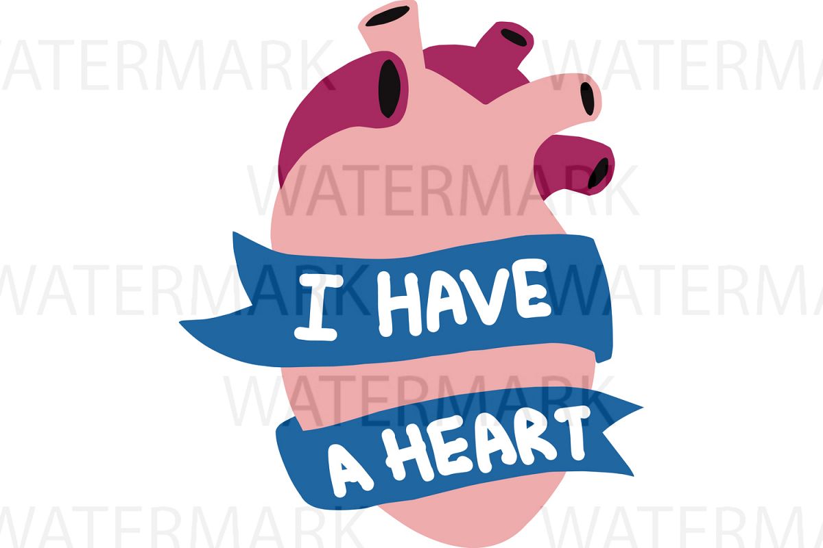 I have a heart - SVG/JPG/PNG - Hand Drawing example image 1