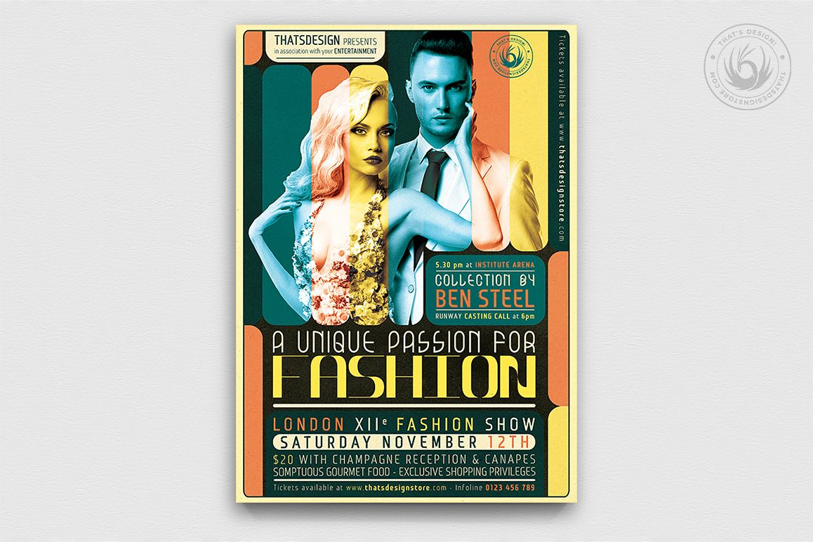 Fashion Show Flyer Template V1 example image 1