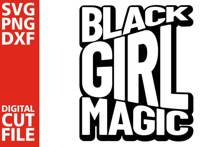 Black Girl Magic svg, Black Queen svg, Melanin, Afro Girl example image 1