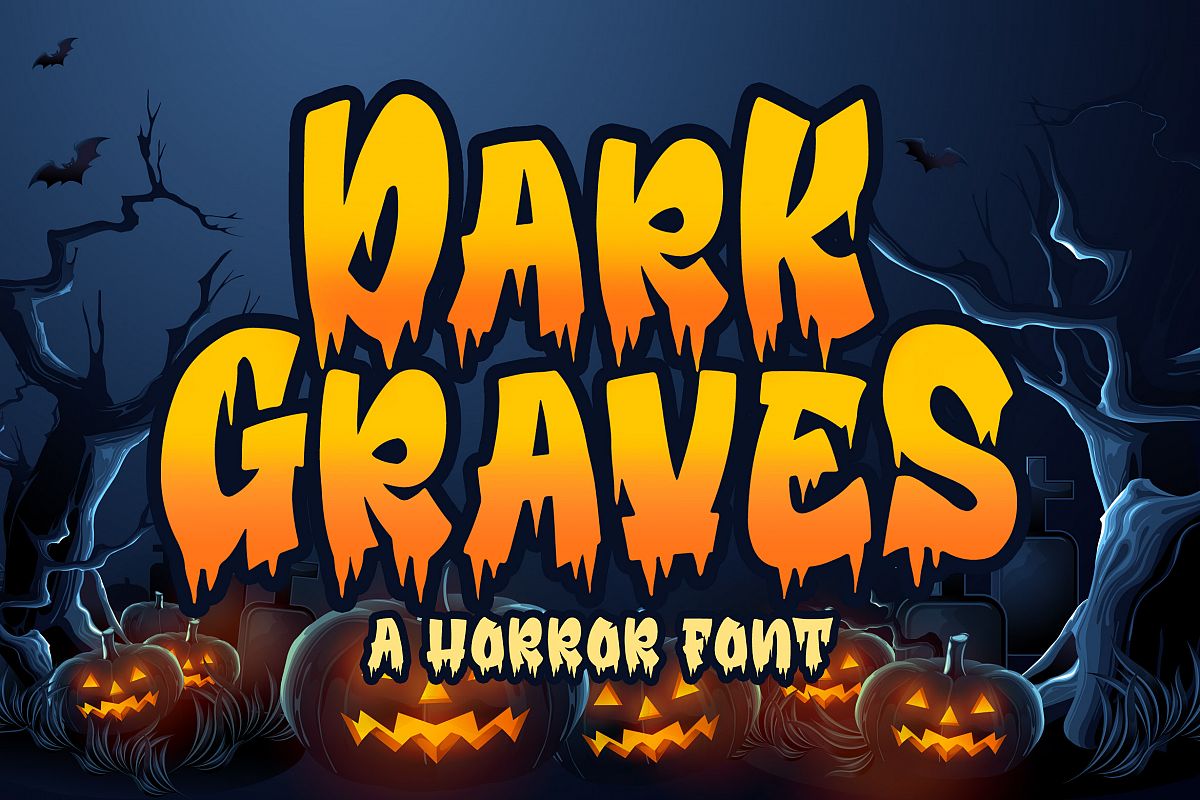 Dark Graves- a Horror Font example image 1