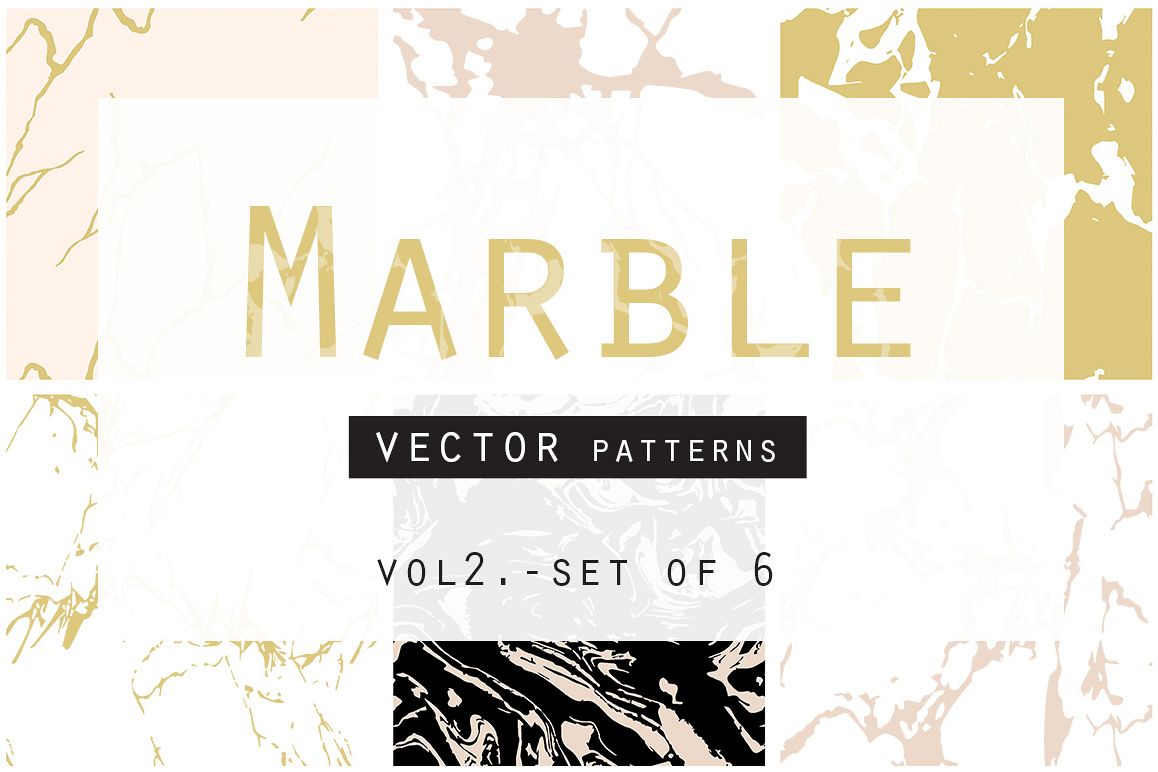 Marble Seamless Vector Patterns example image 1