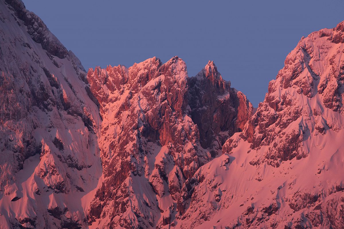 Majestic peaks in the morning example image 1