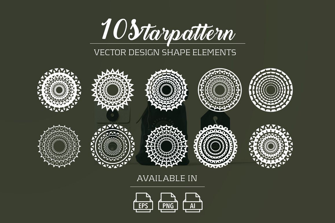 10 starpattern vector shape elements example image 1