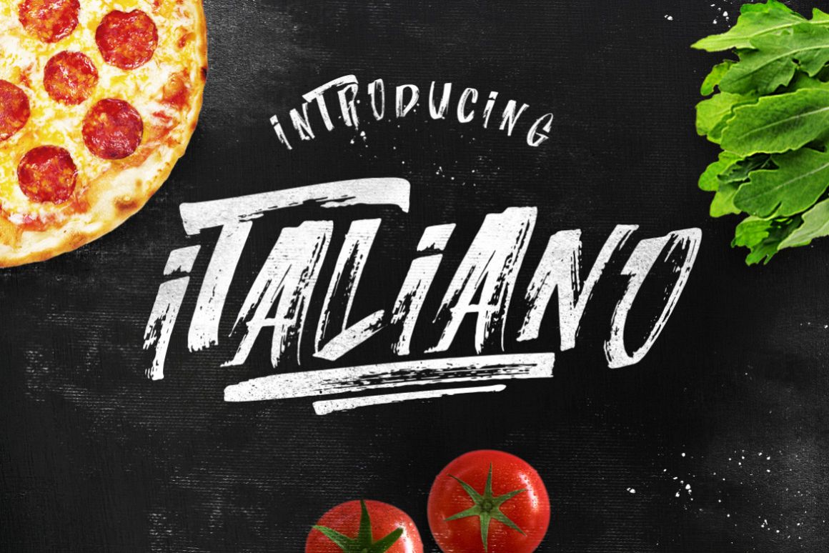 ITALIANO Brush Font +Extras example image 1