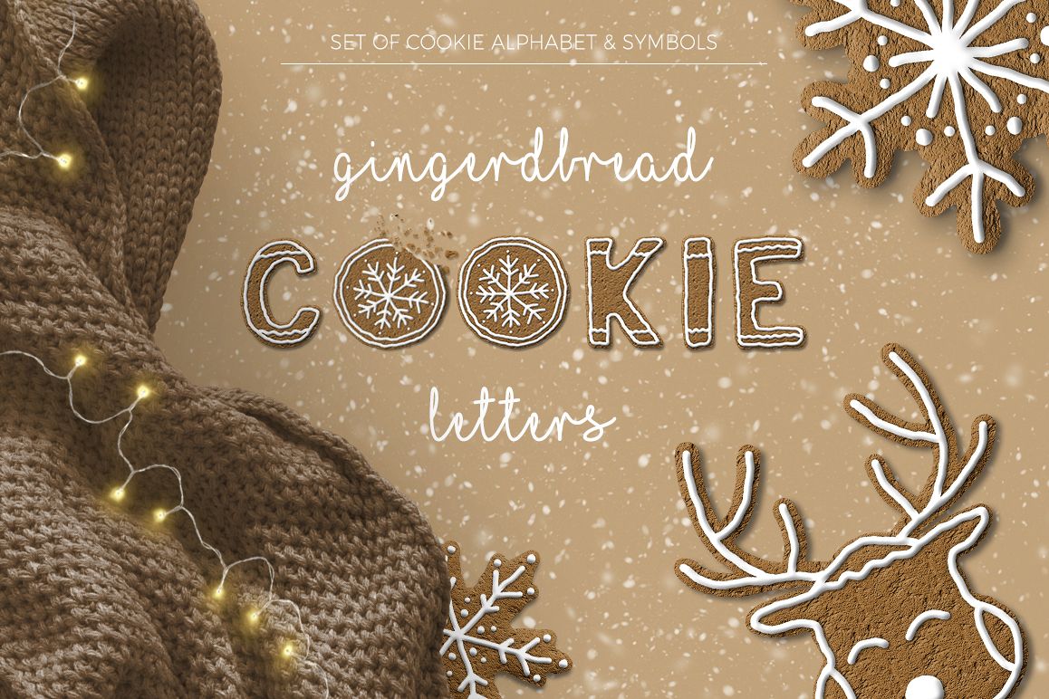 Gingerbread Cookie Letters Bonus example image 1