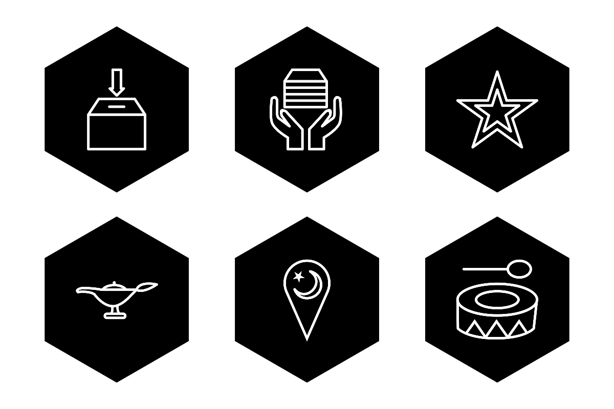 Set Of Ramadan Icons example image 1