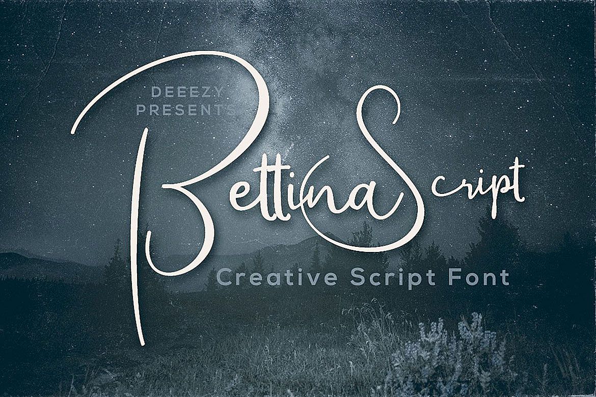 Bettina Script Font example image 1