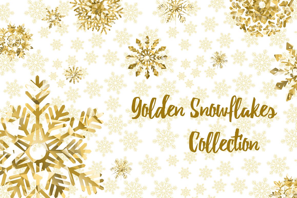 Golden Snowflakes Collection example image 1