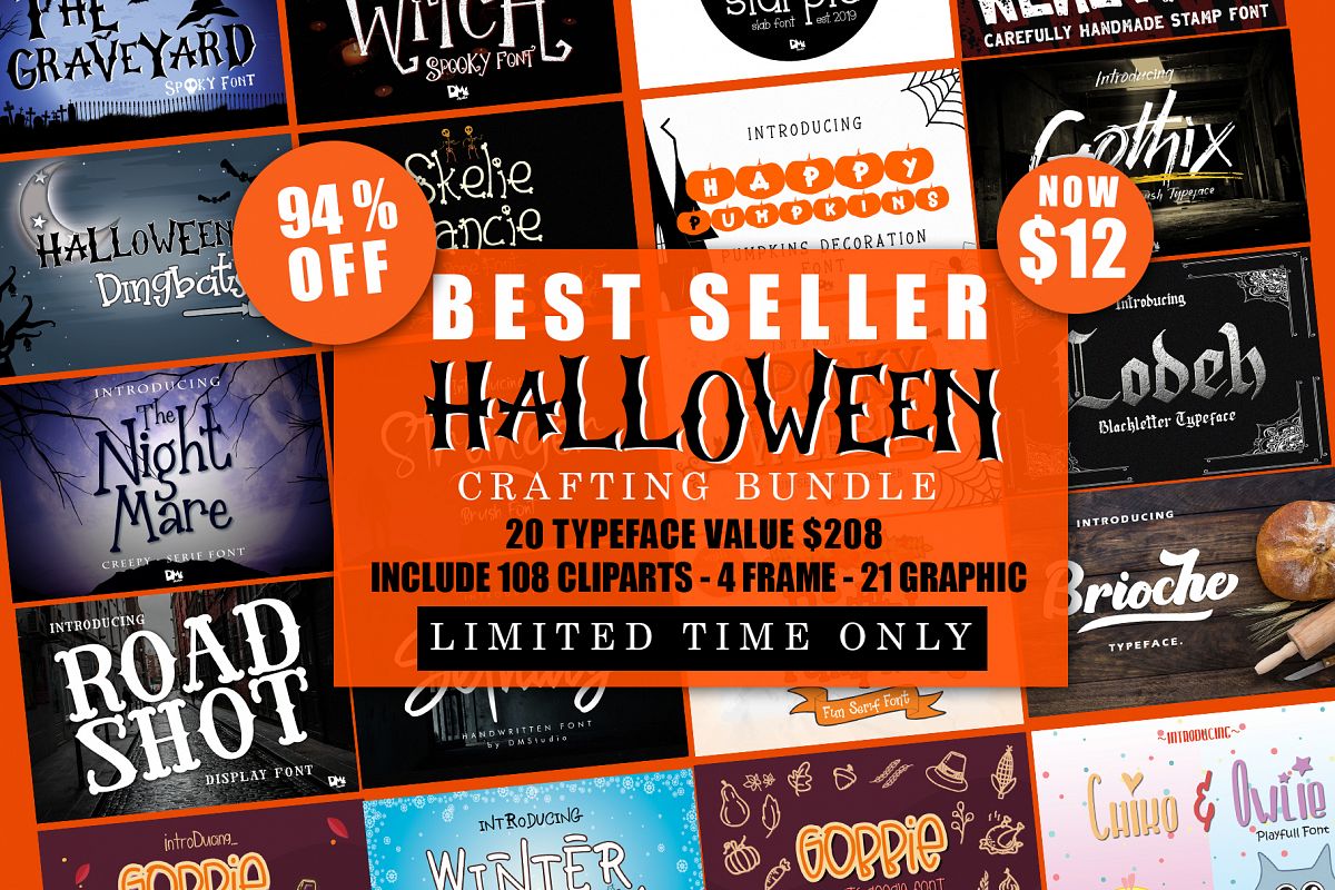 Best SELLER - Halloween Crafting Font BUNDLE example image 1