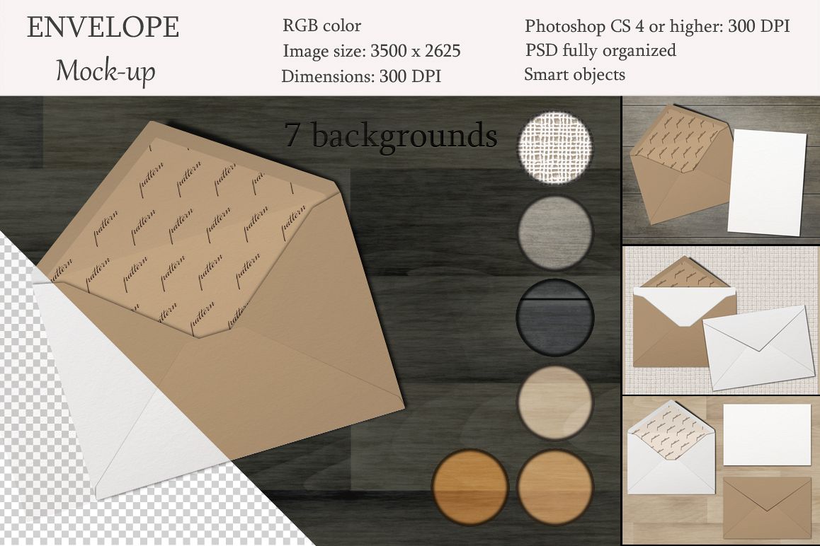 Mockup pack. Greeting Cards & Envelope. example image 1