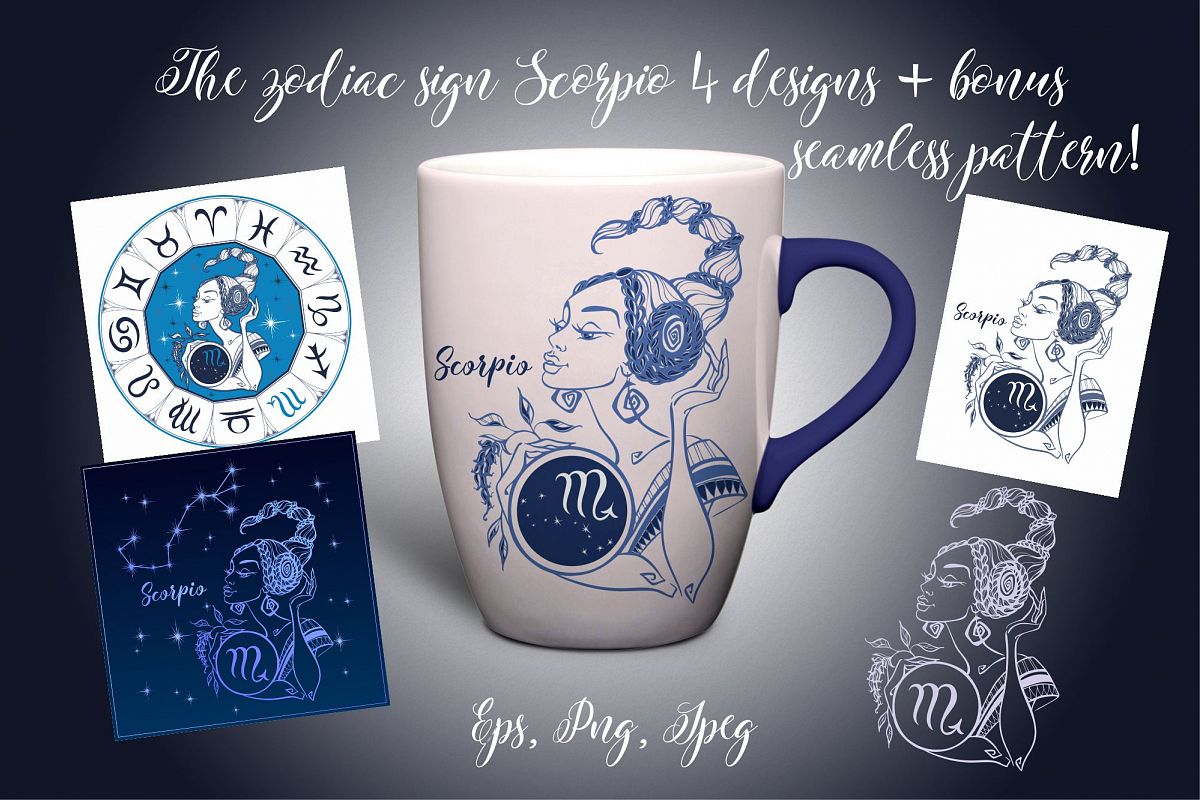 The zodiac sign Scorpio. example image 1