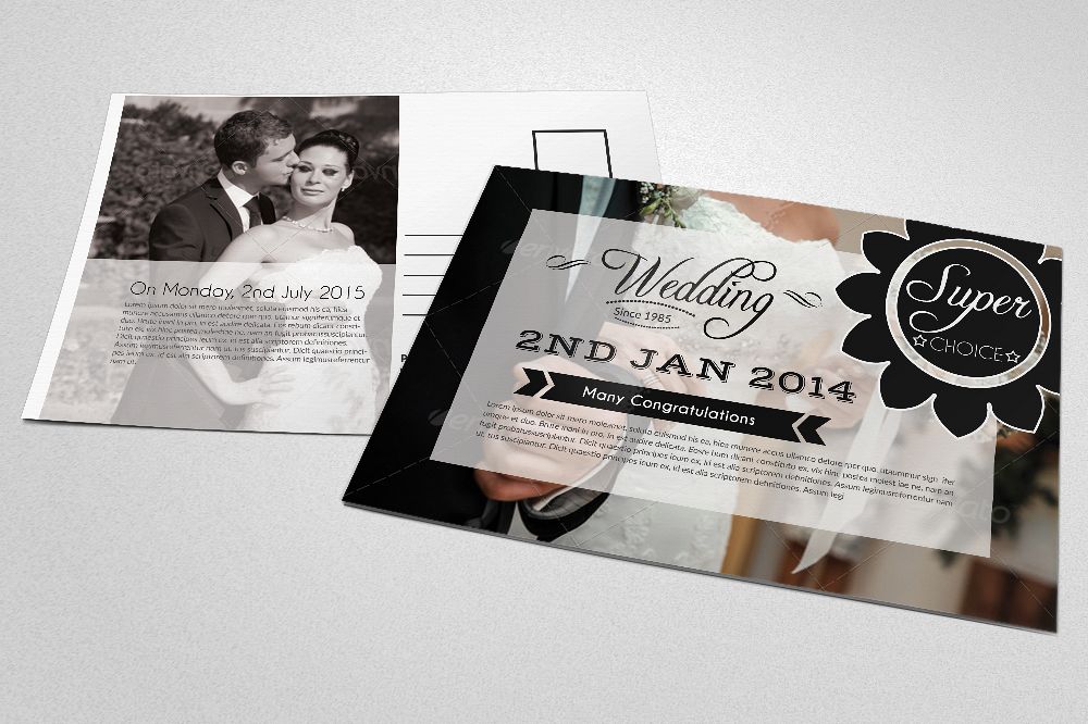 Save The Date Wedding Postcards example image 1