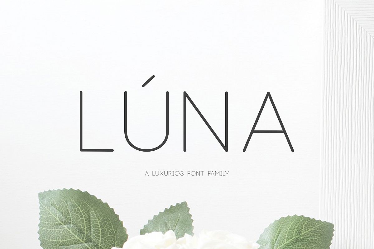 Lúna - A Luxurios Font Family example image 1