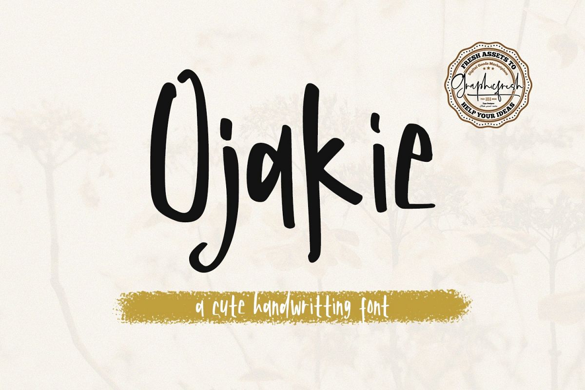 Ojakie - Cute Display Font example image 1