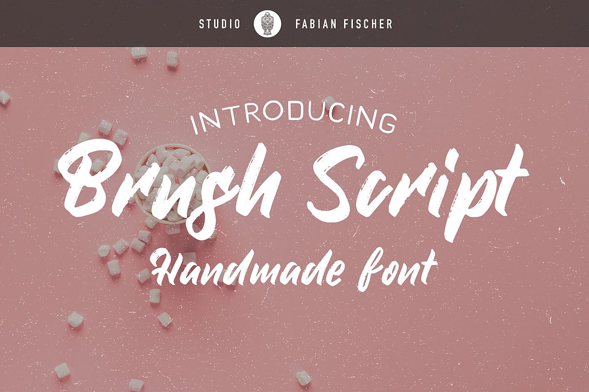 Brush Script - Handmade font example image 1