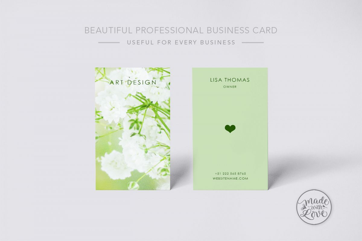 Beautiful creative art business Card example image 1