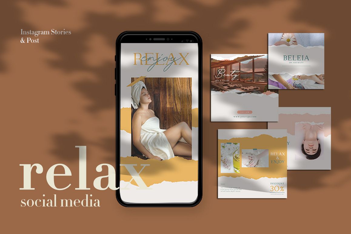 Relax Instagram Templates example image 1